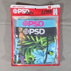 PSD Youth Medium Blue Paradise Boxer Briefs
